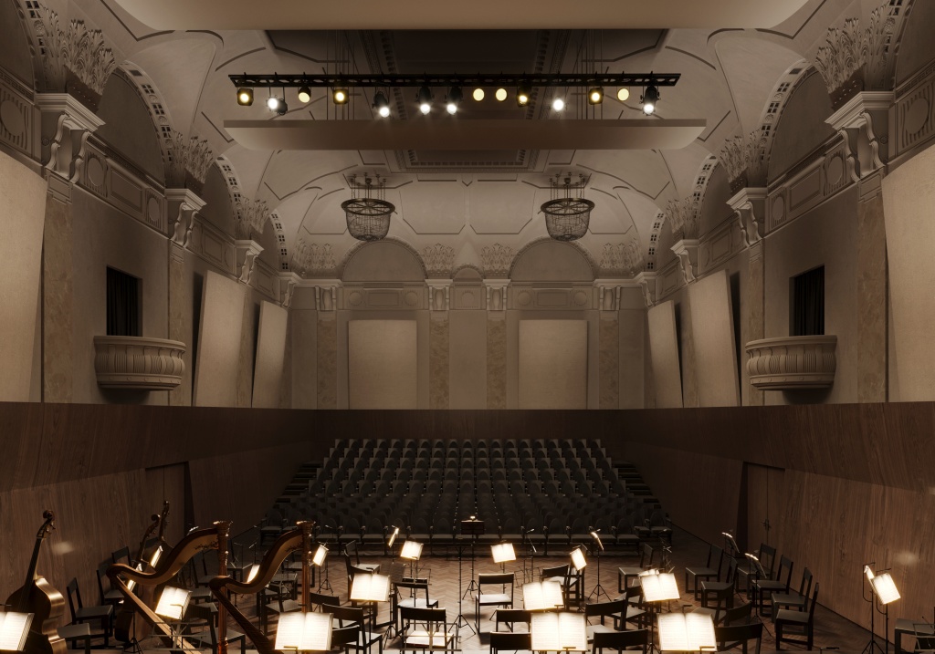 Рендер будущих интерьеров. Первая студия на втором этаже.