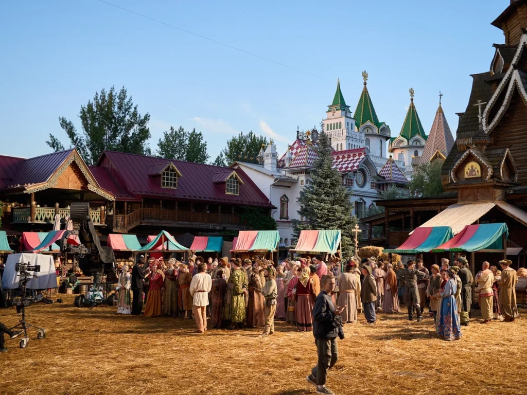 Кадр со съемочной площадки. 