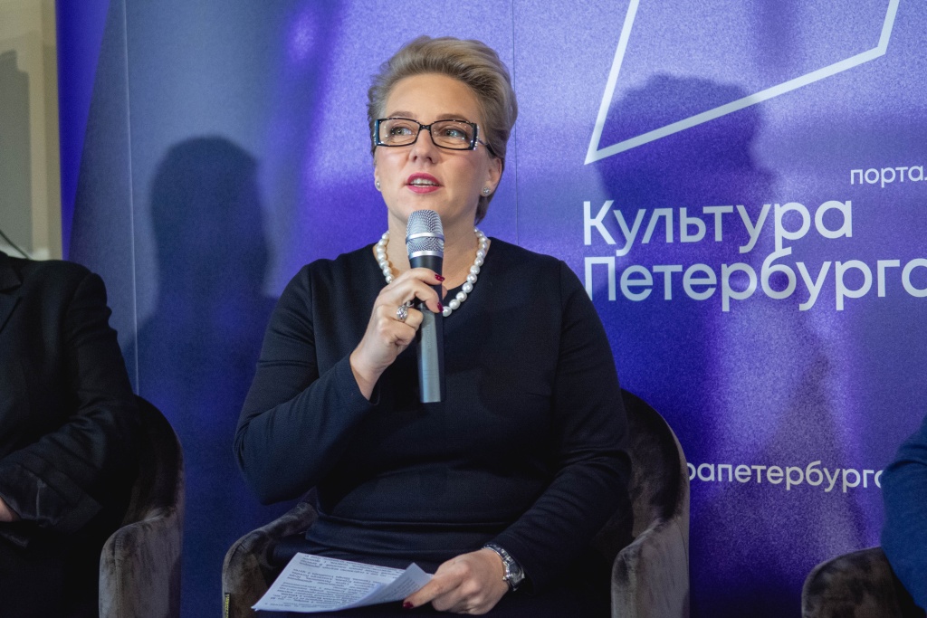 Генеральный директор Петербург-концерта Екатерина Артюшкина рассказывает об уникальном проекте / Фото: Ирина Иванова
