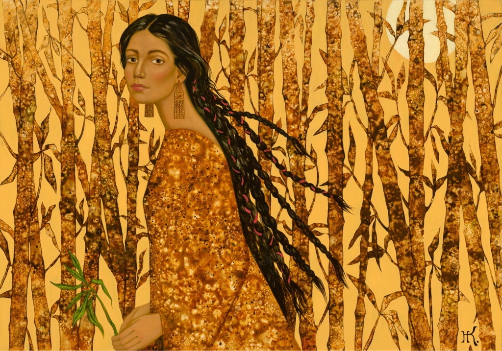 Наталья Климова. «Росток» 70х100 см, холст,масло, 2022.