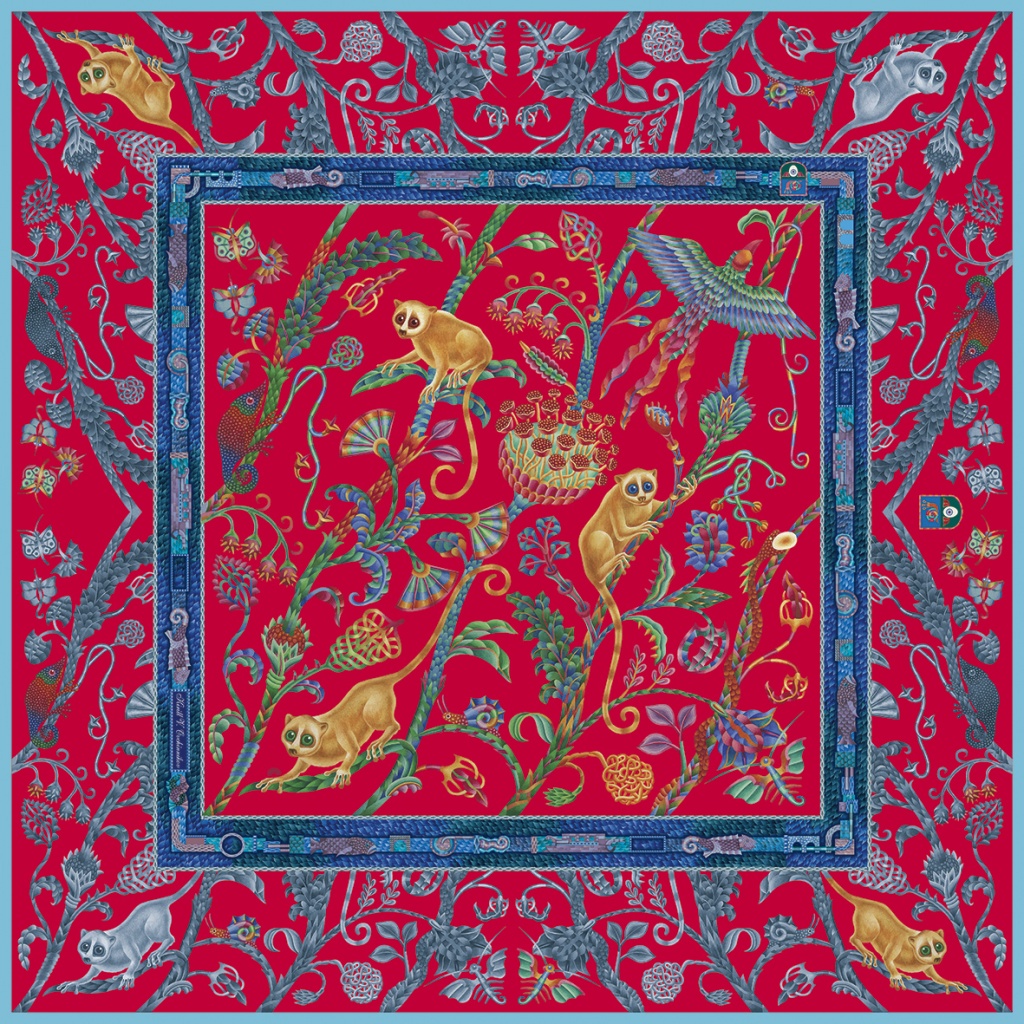 я-муррия. Бумага, акварель. Печать на ткани. 2018.