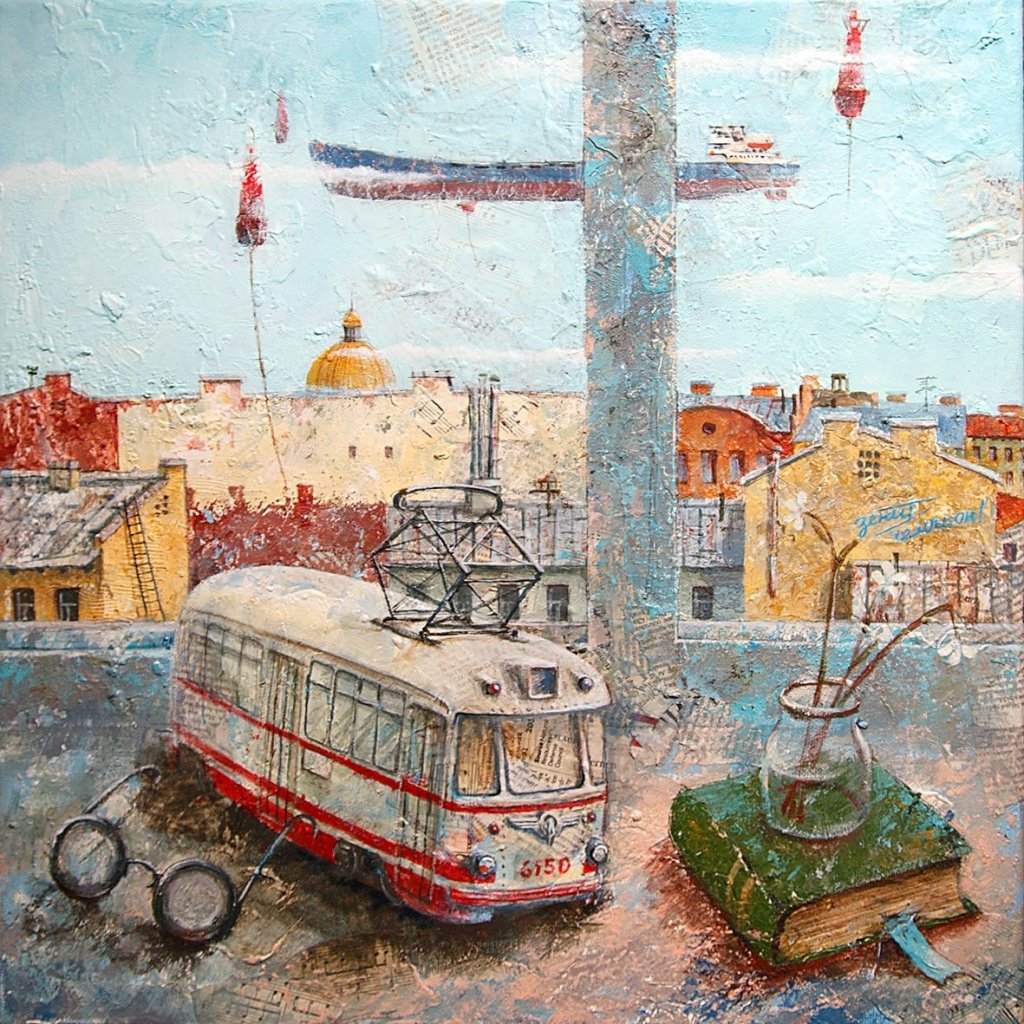 Дмитрий Мириленко «Окно в Петербург», холст, акрил, смешанная техника. Дмитрий Мириленко «Окно в Петербург», холст, акрил, смешанная техника.