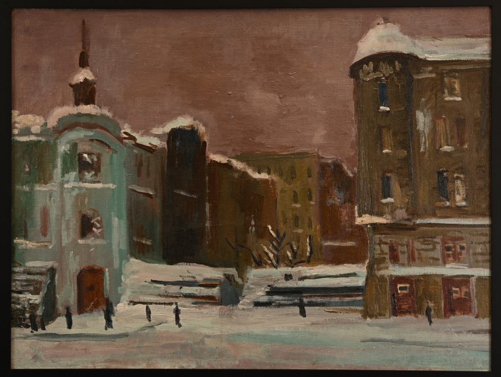 Русаков А.И. Блокадный пейзаж. 1942-1943. Русаков А.И. Блокадный пейзаж. 1942-1943.