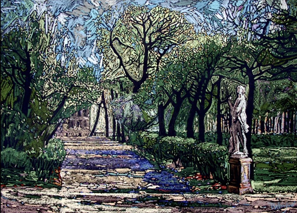 «Весна в Летнем», 50х65, бумага, пастель, 2001. Автор: Сергей Белоусов «Весна в Летнем», 50х65, бумага, пастель, 2001. Автор: Сергей Белоусов