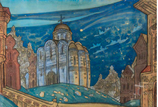 Николай Рерих «Затмение. Эскиз декорации к опере "Князь Игорь"». 1914 г. Фото: Пресс-служба KGallery. 0b2q0n3f9jvn207ozduzfncwyum2frby.png