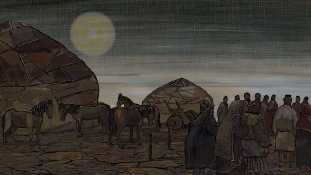 Кадр из фильма «Как появились Уральские горы»
