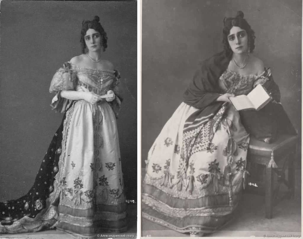 Актриса Нина Григорьевна Коваленская в роли Нины. Спектакль «Маскарад», 1917. Фото: Александринский театр, alexandrinsky.ru.