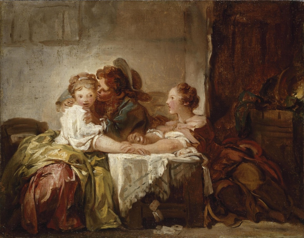 Жан-Оноре Фрагонар «Выигранный поцелуй» (1760-е гг.). Фото: ermitagemuseum.org. Правообладатель: Государственный Эрмитаж. Жан-Оноре Фрагонар. «Выигранный поцелуй» (1760-t). Фото: www.hermitagemuseum.org