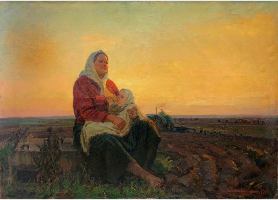 Фёдор Шурпин. «Мать» (1947). Правообладатель: Башкирский государственный художественный музей имени М.В. Нестерова.