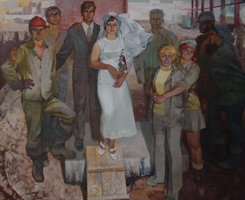 Ильдар Ахмадеев «На память о свадьбе». Правообладатель: Государственный музей изобразительных искусств Республики Татарстан.