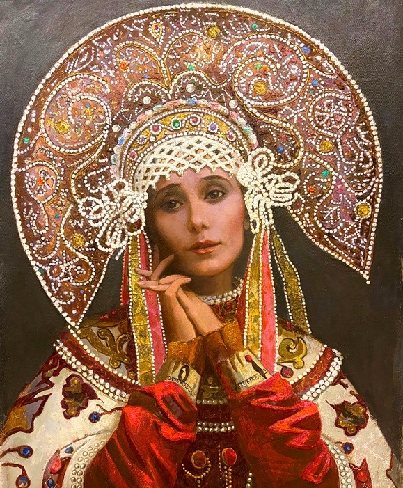 «Анна Павлова в русском костюме» (2024). Автор: Оганян Вартан. Фото предоставлено пресс-службой Arts Square Gallery. 