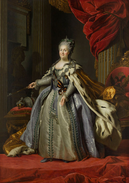 Ф. Рокотов. Портрет императрицы Екатерины II, 1780-е гг. Из коллекции Государственного Эрмитажа.