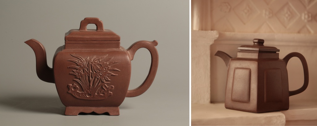 Эти чайники были приобретены через Голландскую Ост-Индскую компанию и стали частью коллекции восточного фарфора Петра I. Однако и по сей день жива легенда, что их преподнес китайский император Канси в подарок Петру Великому. На протяжении всей своей истории бытования восемь чайников находились во дворце «Монплезир» в Петергофе. Фото: vk.ru/peterhof_museum.