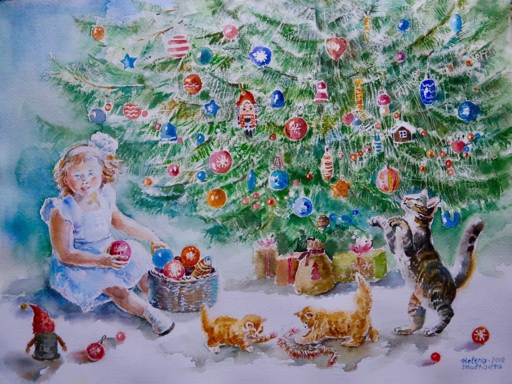 Елена Мултисилта. «Нарядная елочка» (2018). Фото: пресс-служба СПБ СХ.