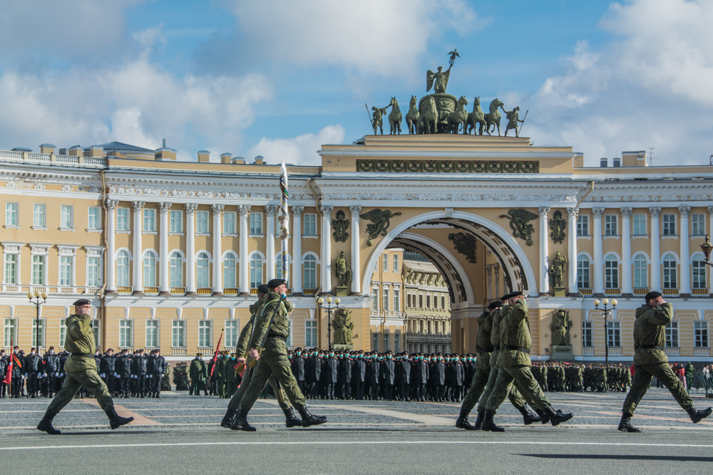 Репетиция военного парада в 2021 году. Фото: Ирина Иванова.