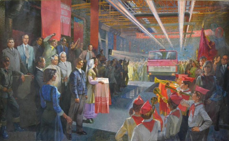 Ильдар Ахмадеев «Первенец Камаза». Правообладатель: Государственный музей изобразительных искусств Республики Татарстан. 