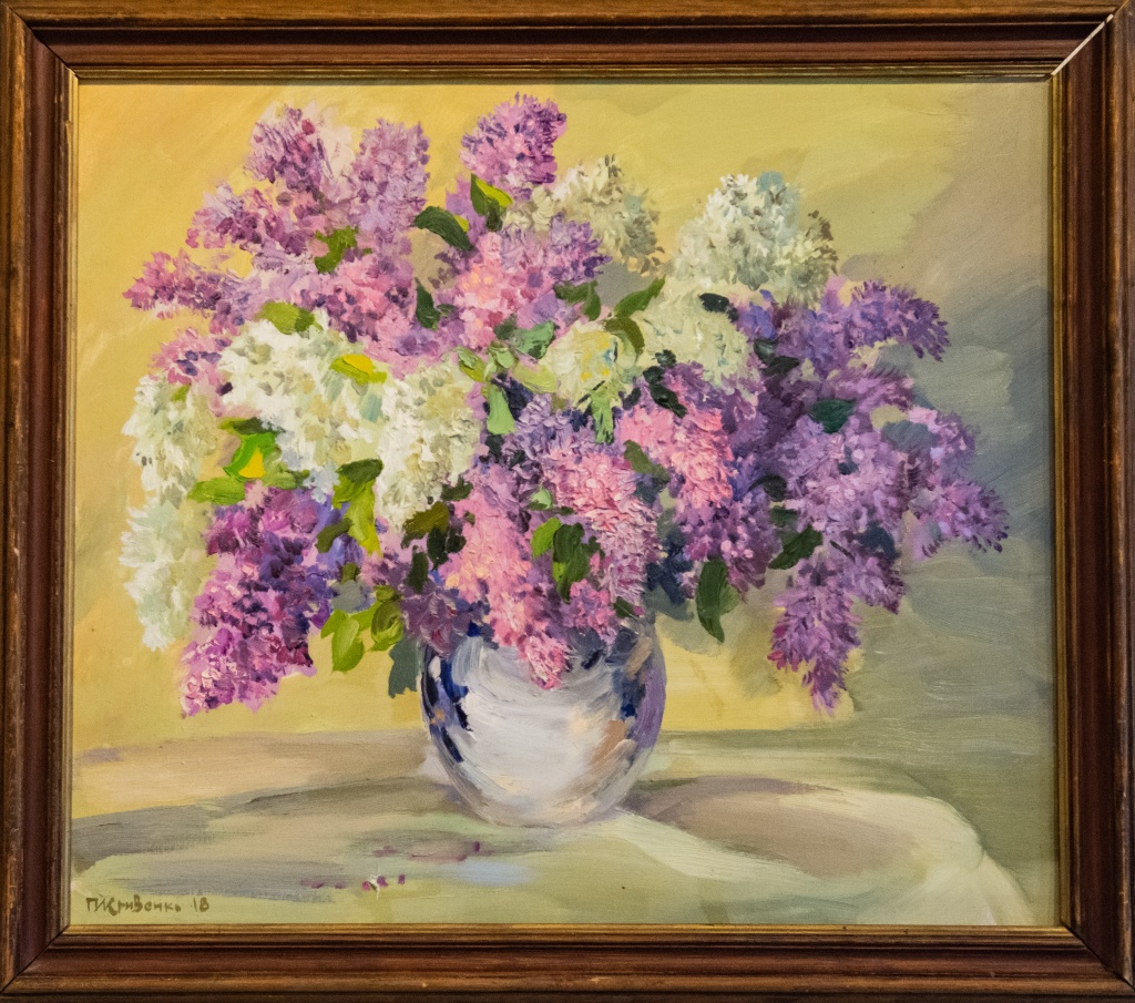 Петр Кривенко «Сирень» (2018). Холст, масло. Фото: Ирина Иванова.