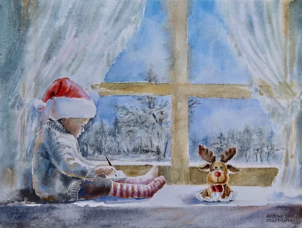 Елена Мултисилта. «Письмо Деду Морозу» (2018). Фото: пресс-служба СПБ СХ.