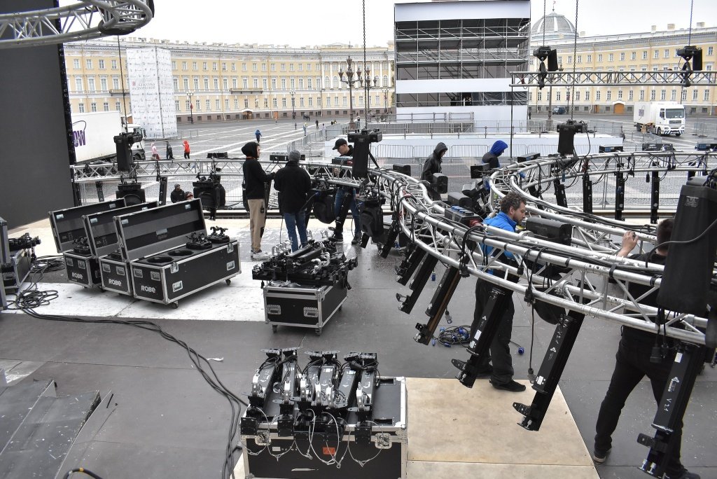 Фестиваль «Классика на Дворцовой». Монтаж