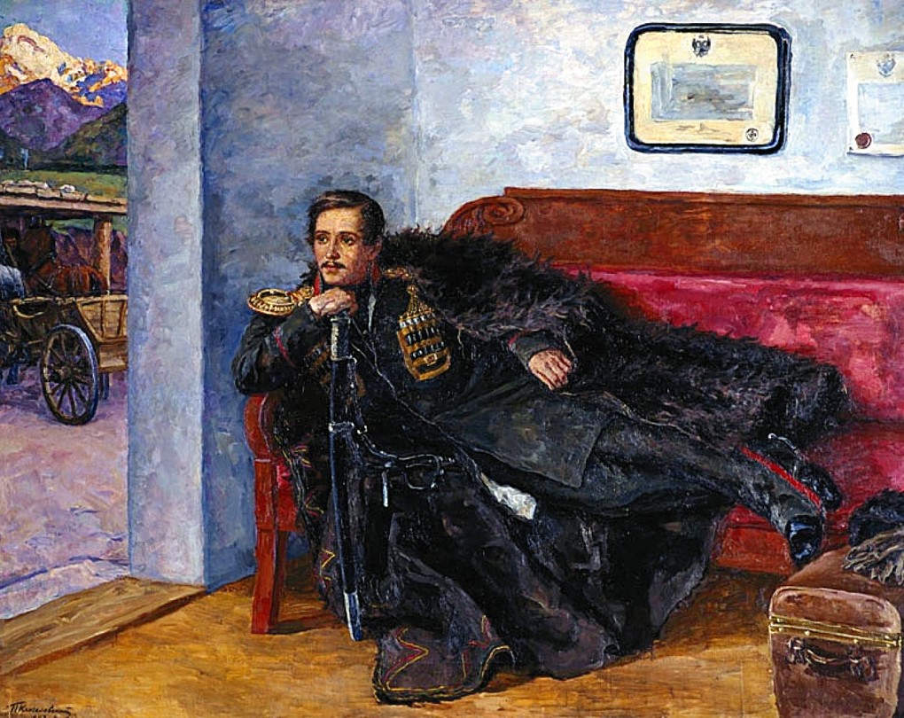 Петр Кончаловский. Портрет М. Ю. Лермонтова. 1941-1943гг. Фото: Фонд Петра Кончаловского, pkonchalovsky.com.