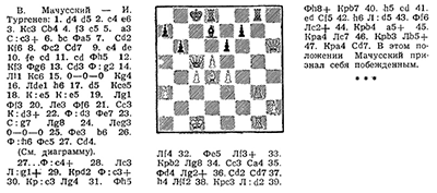 Одна из немногих сохранившихся шахматных партий Ивана Тургенева на страницах журнала «Шахматы в СССР» (1963, № 9). Правообладатель: Орловская областная научная универсальная публичная библиотека им. И. А. Бунина www.buninlib.orel.ru