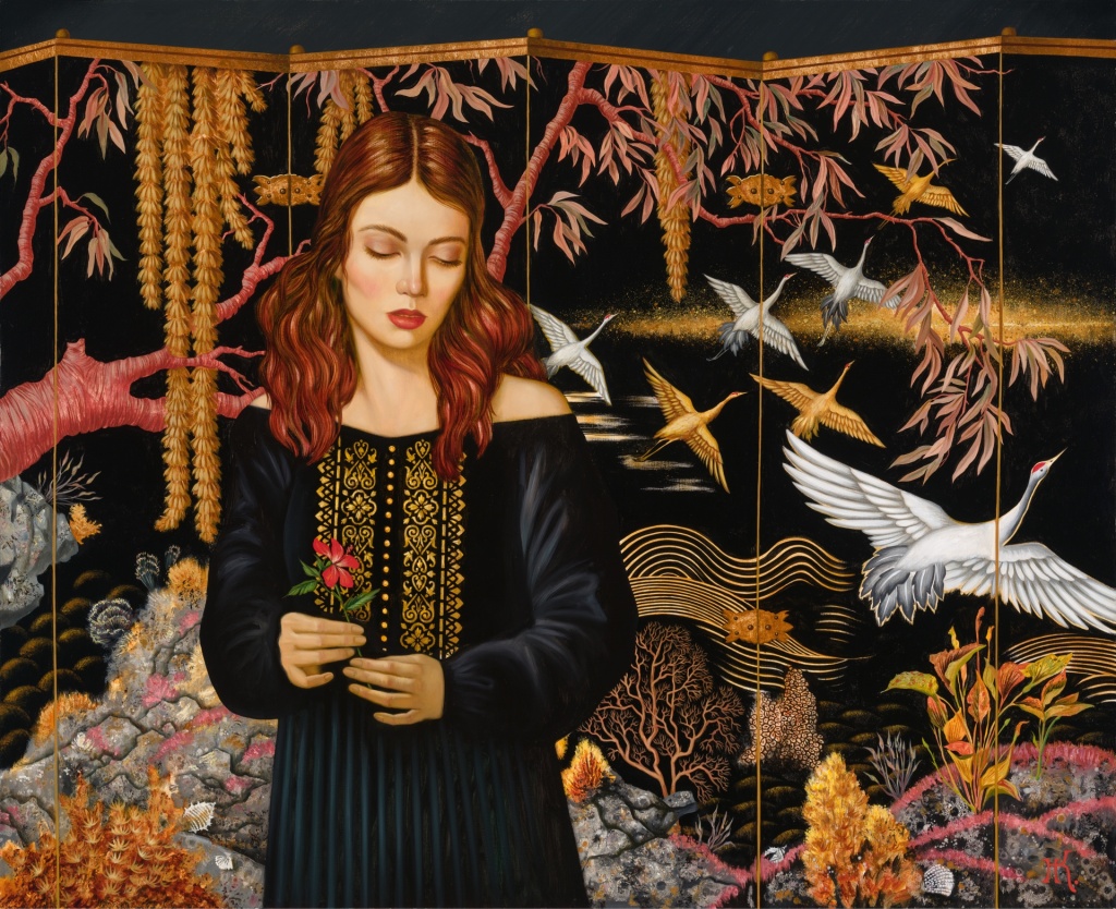 Наталья Климова. «Прогулки по векам» 90х110 см, холст,масло, 2022.