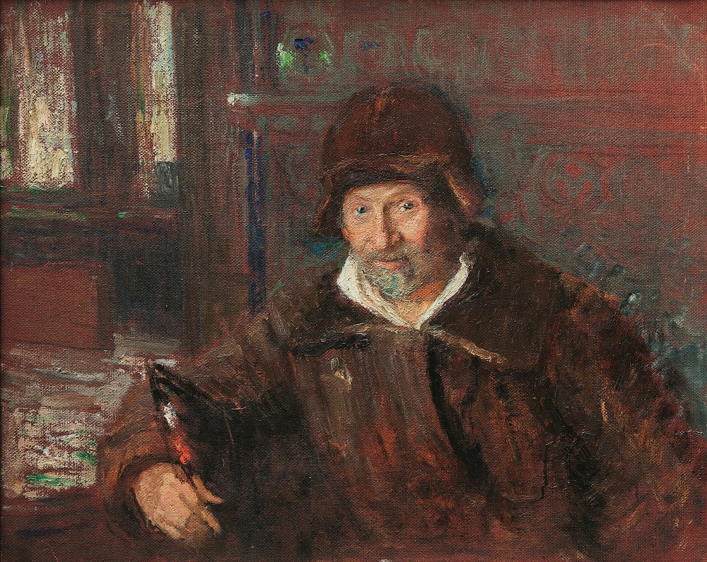 И.Е.Репин. «Автопортрет», 1920. И.Е.Репин. «Автопортрет», 1920.