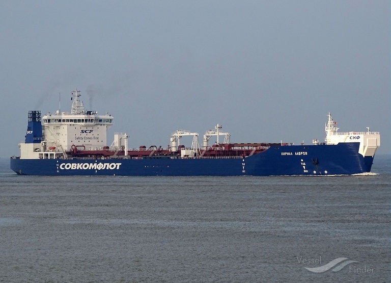 Танкер «Кирилл Лавров». Правообладатель: приложение для отслеживания судов vesselfinder.com.