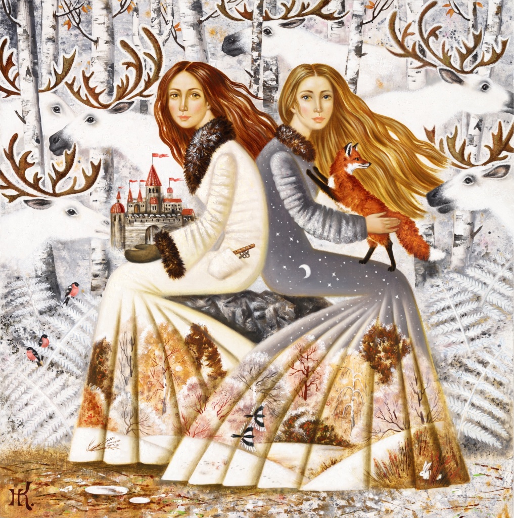 Наталья Климова. «Северный ветер» 70х70 см, холст,масло, 2020.