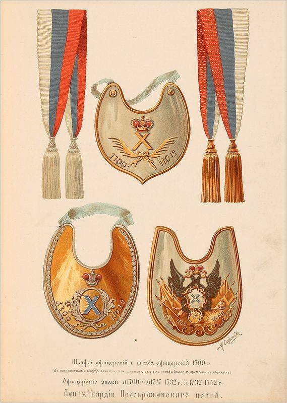 Символика Преображенского полка. Фото: пресс-служба Президентской библиотеки.