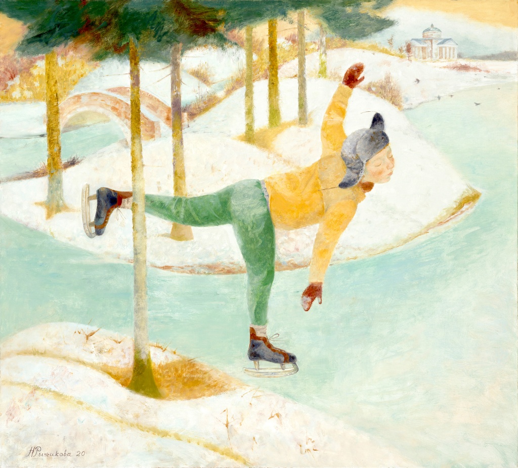 Нина Рыжикова. «Быстрые коньки. (2017)». Фото: пресс-служба СПБ СХ.