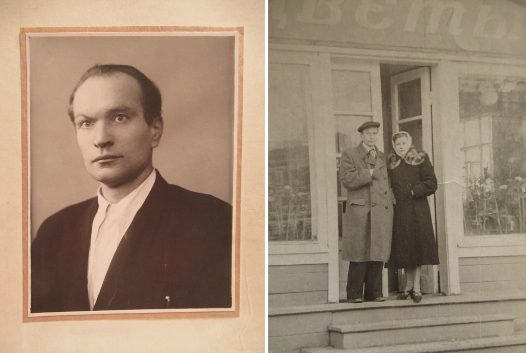 Слева: Александр Фролович Егоров. Справа: Александр и Елена Егоровы. Из личного архива Натальи Пышкиной (Егоровой). 