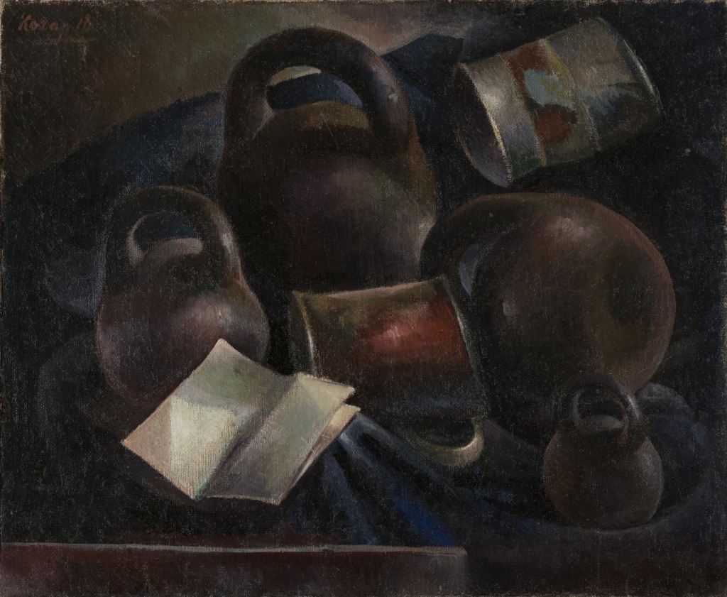 Кочар Е.С. Натюрморт с гирями. 1918.