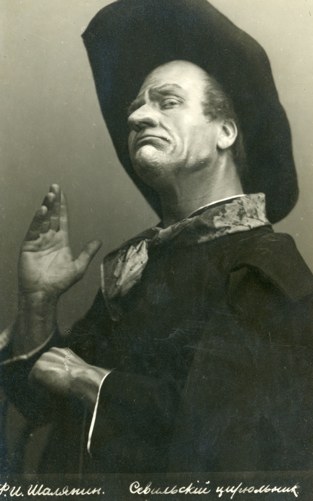 Шаляпин в роли Дон – Базилио. Опера «Севильский цирюльник» композитора Россини. Правообладатель: пресс-служба Мариинского театра. Федор Шаляпин в роли Дон – Базилио. Опера «Севильский цирюльник» композитора Россини. Фото: Мариинский театр.