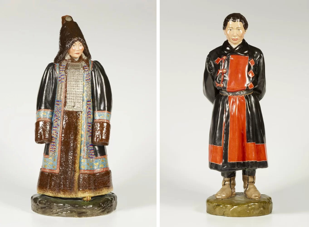 Автор модели: Каменский, Павел Павлович (1858-1922) Скульптуры «Якут» и «Якутка» из серии «Народности России». Нач. 20 в. Фото: hermitage.ru