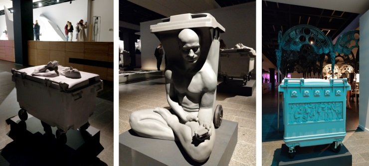 «Саркофаг 1» (2017 г.) / «Контейнер. Медитация» (2017 г.) / «Саркофаг» (2020 г.) / Фото: Алёна Абрамова
