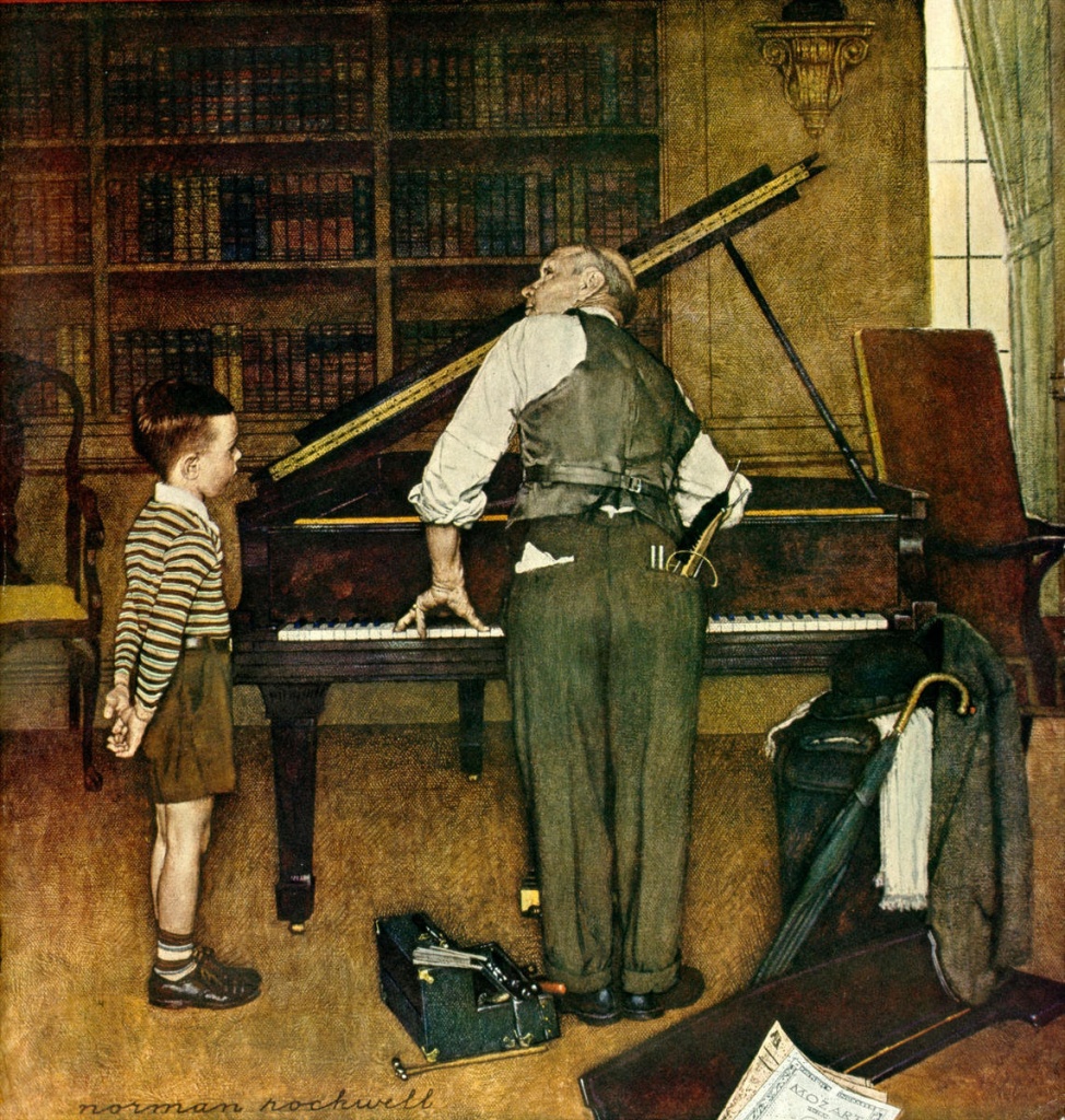 Норман Роквелл, «Настройщик» (1947). Правообладатель: Norman Rockwell Museum / Музей Нормана Роквелла, США, г. Стокбридж.