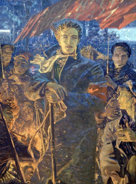 Александр Самохвалов «Александр Блок в рабочем пикете». Правообладатель: Государственный Русский музей, rusmuseumvrm.ru. Александр Самохвалов «Александр Блок в рабочем пикете». Правообладатель: Государственный Русский музей, rusmuseumvrm.ru.