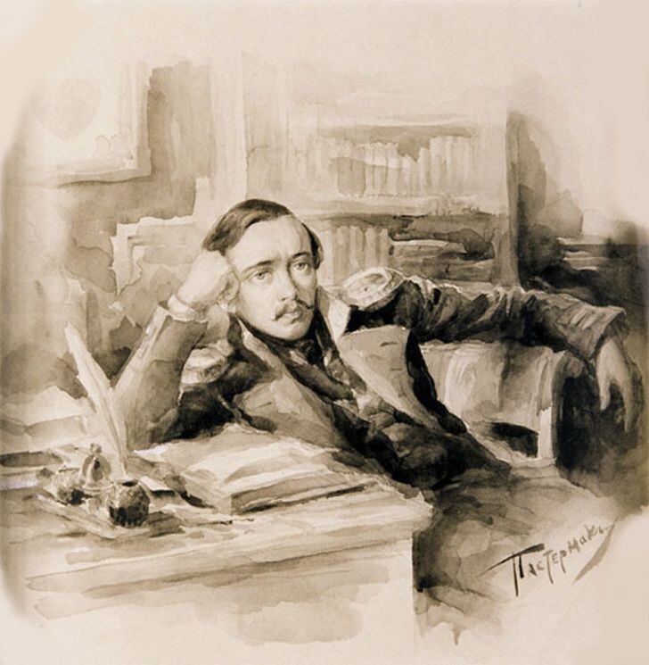 М.Ю. Лермонтов. Рисунок Л. Пастернака, 1891 г, Исторический музей. Москва. М.Ю. Лермонтов. Рисунок Л. Пастернака, 1891 г, Исторический музей. Москва.