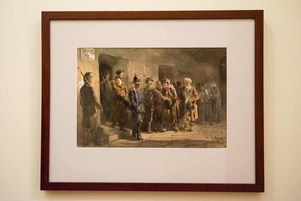 Эскиз Владимира Маковского к картине «Осужденный», 1877. Фото: Ирина Иванова.