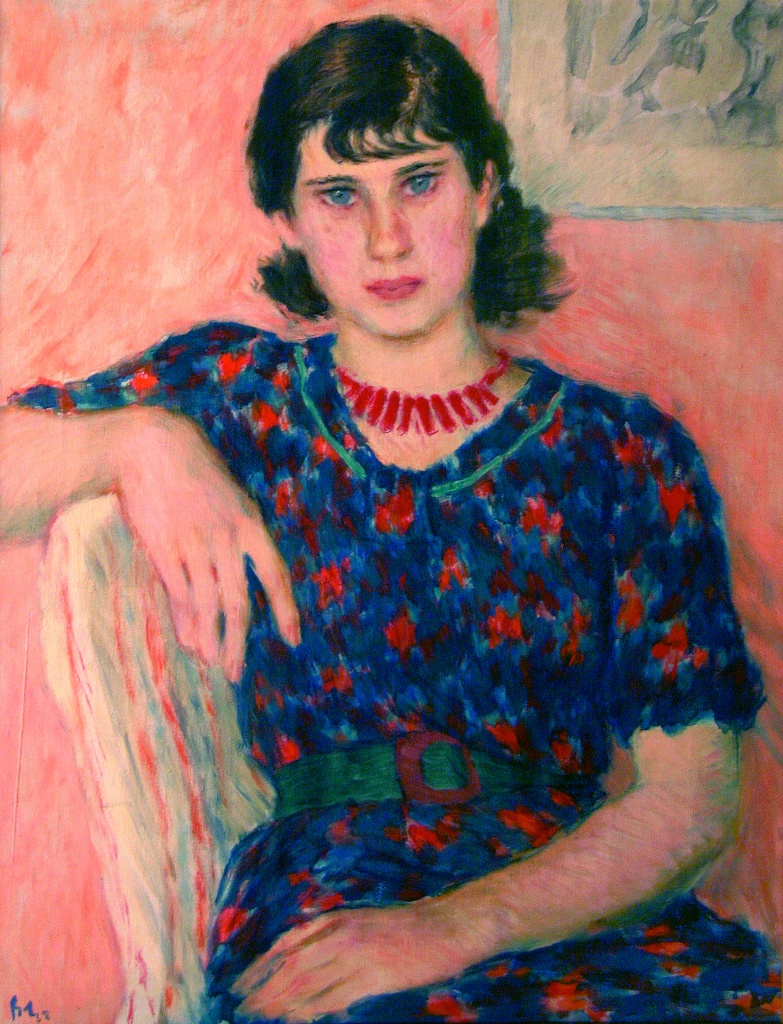 Портрет девушки с челкой. 1938. Собрание KGallery, Портрет девушки с челкой. 1938. Собрание KGallery,