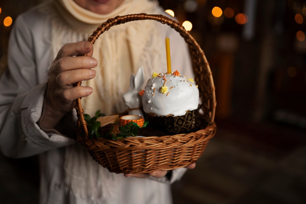 Пасхальный кулич. Правообладатель: ru.freepik.com. Пасхальный кулич. Правообладатель: ru.freepik.com.