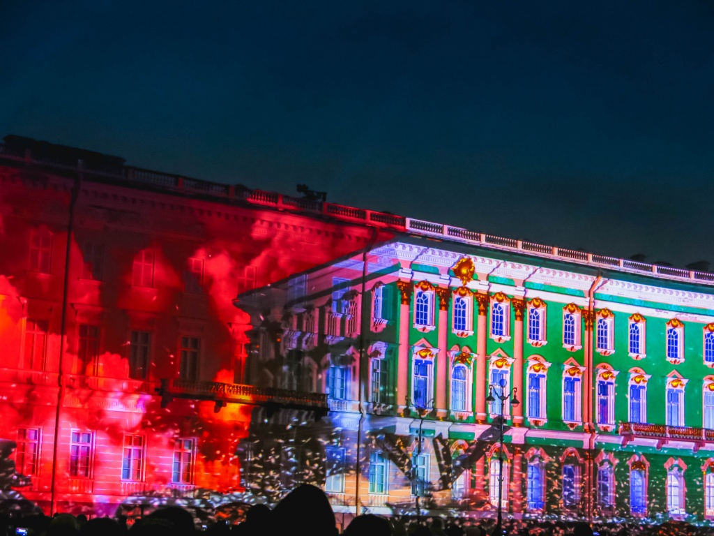 Театрализованная программа «Блокада. Помнить вечно» на Дворцовой площади. Фото: Ирина Иванова.