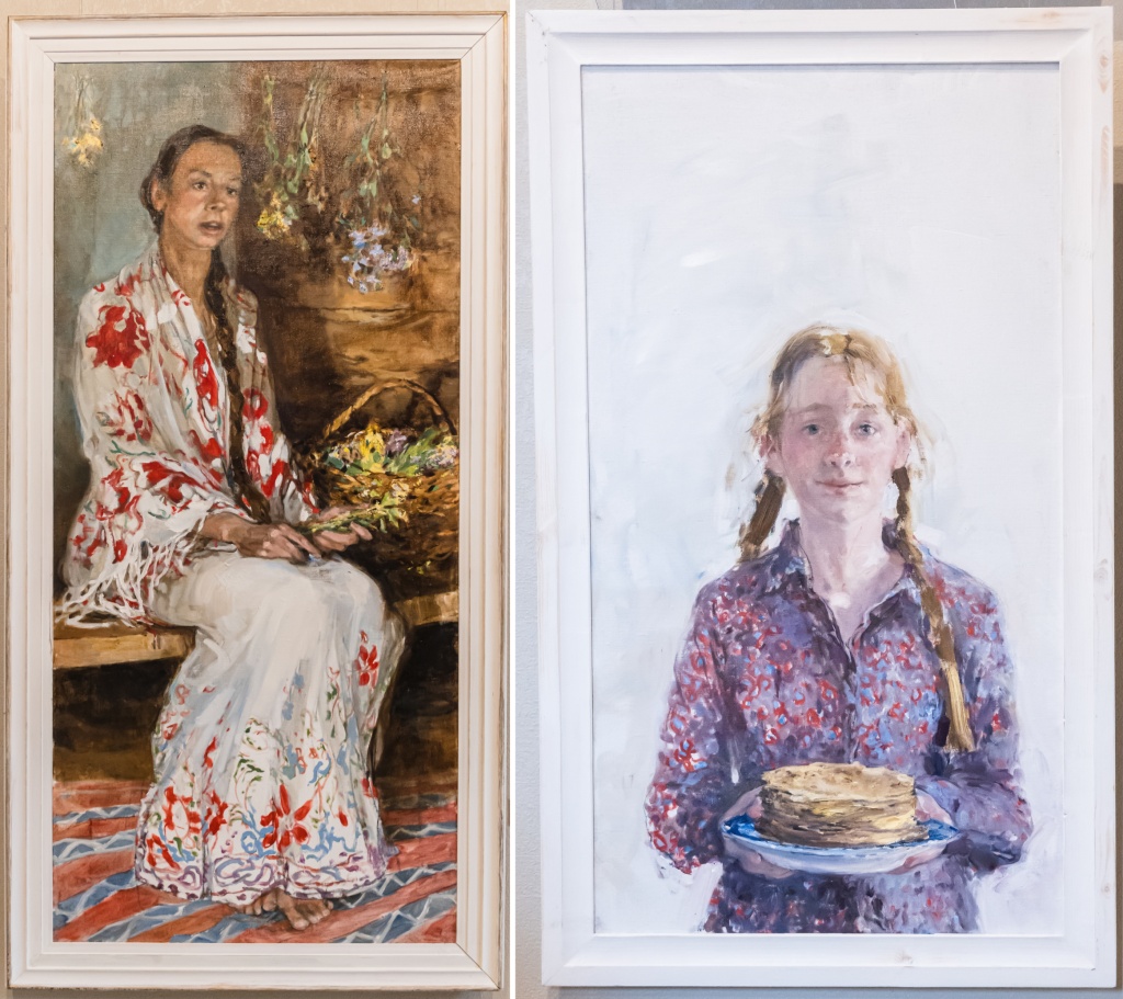 Татьяна Машкарова. Слева: «Песня» (2024 г.). Справа: «Угощайтесь!» (2025 г.). Татьяна Машкарова. Слева: «Песня» (2024). Справа: «Угощайтесь!» (2025).