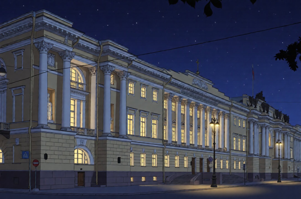 Президентская библиотека. Фото: нейросеть. Президентская библиотека. Фото: нейросеть.