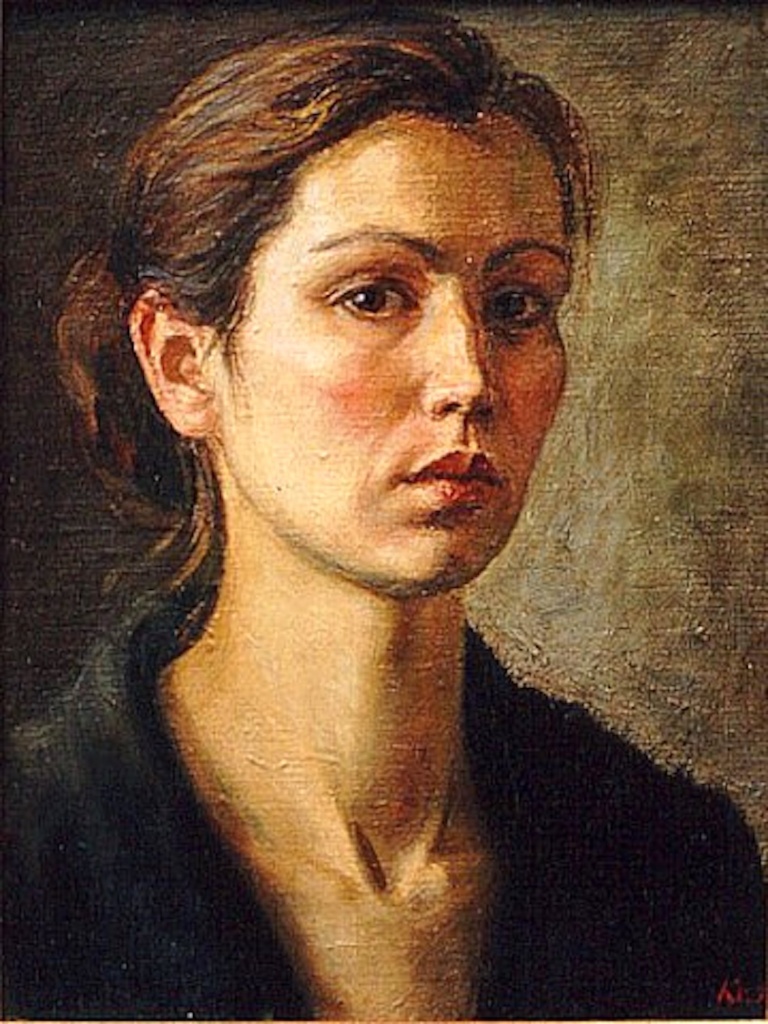 Ксения Попова. Автопортрет. 1993 г. Фото: пресс-служба РТОО «СПбСХ». 08. Ксения Попова. Автопортрет. 1993.jpg
