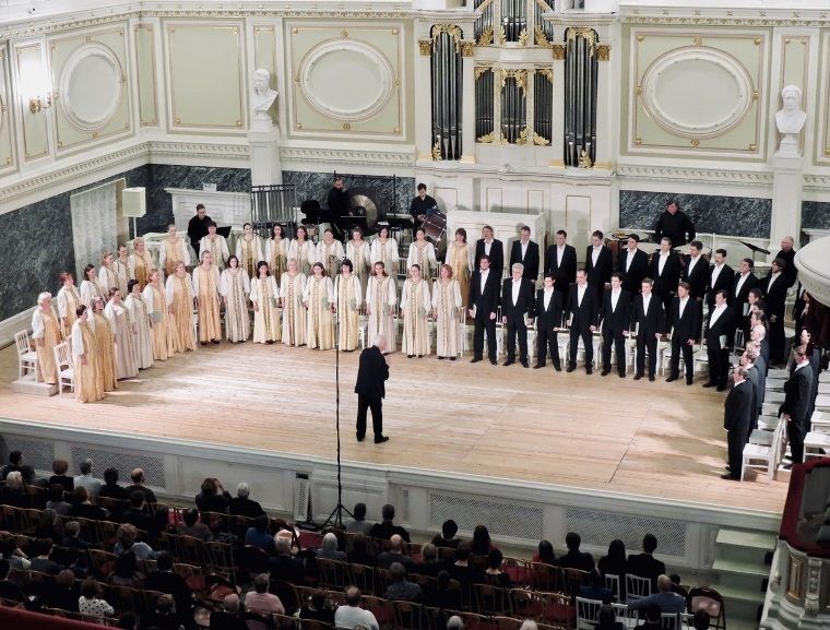 Хор Государственной академической капеллы Санкт-Петербурга. Дирижер Владислав Чернушенко. Фото: vk.com/spb_capella. 
