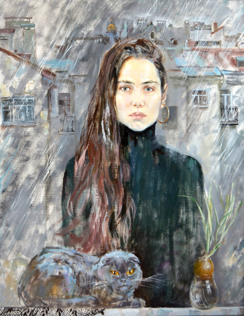 Марина Логойда. «В Петербурге». 2017 г. Фото: пресс-служба РТОО «СПбСХ». 1. Марина Логойда. В Петербурге. 2017 г. Фото: пресс-служба РТОО «СПбСХ».