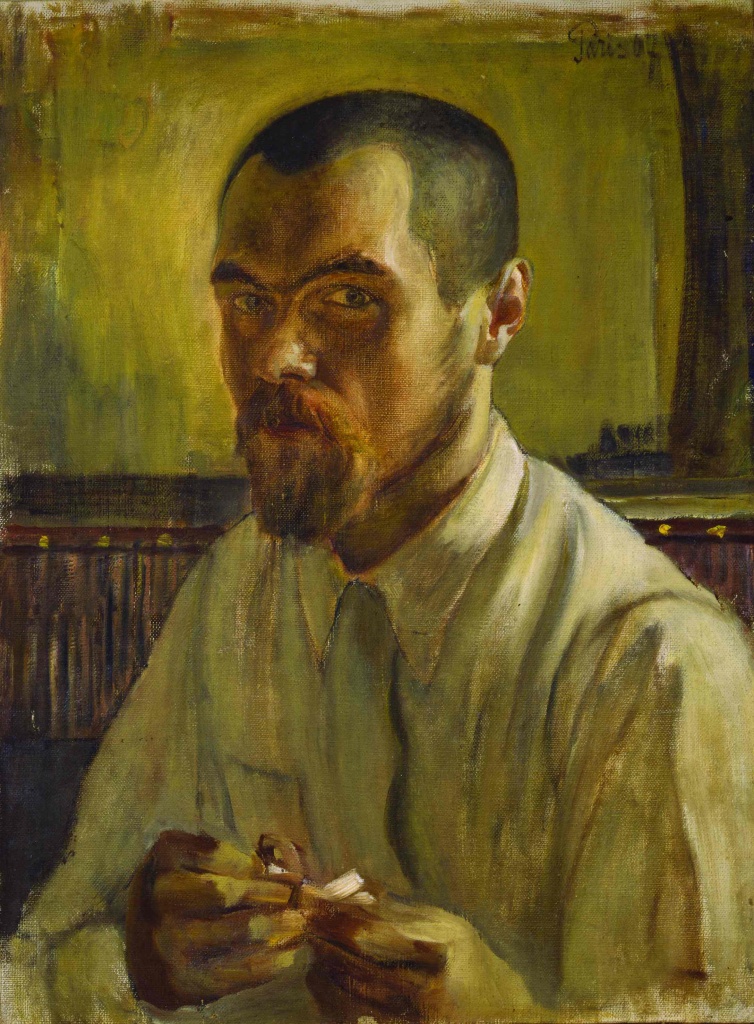 Кузьма Петров-Водкин. Автопортрет. 1907. Кузьма Петров-Водкин. Автопортрет. 1907.